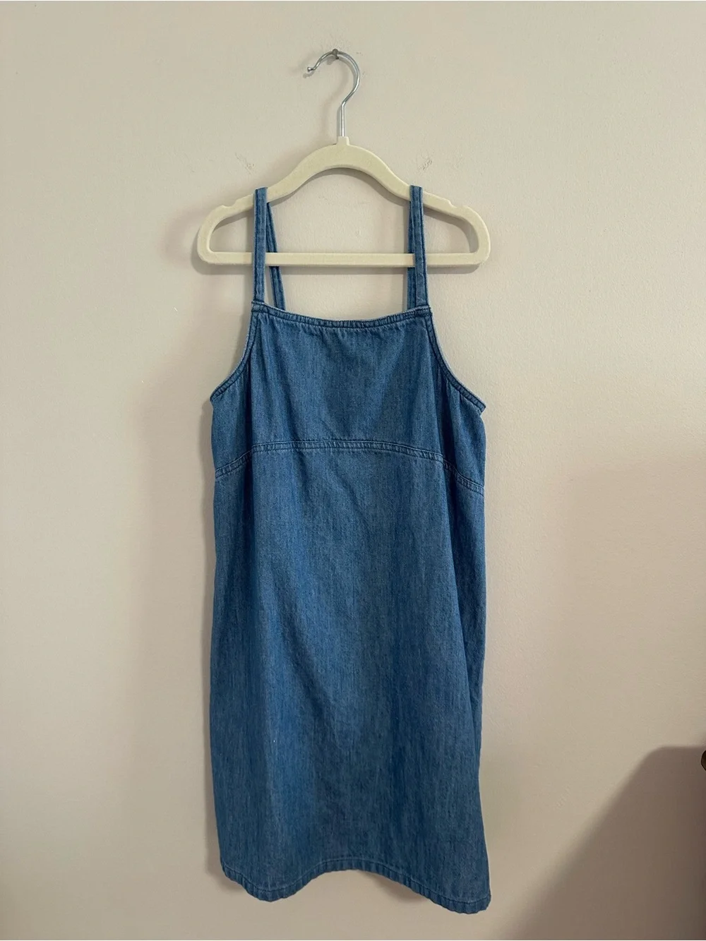 Old Navy Girl’s Medium Blue Denim Smocked Slip Dress